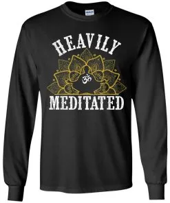 Heavily Meditated Yoga Meditation Youth LS T-Shirt