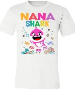 Nana Of The Baby Shark Birthday Nana Shark Unisex Jersey Tee