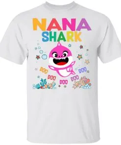 Nana Of The Baby Shark Birthday Nana Shark Men's T-Shirt