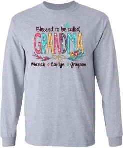 Blessed To Be Called Grandma LS T-Shirt