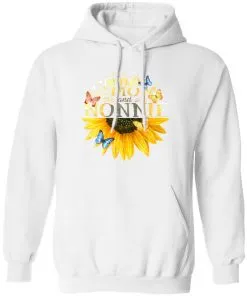 Happiness Is Being A Mom And Nonie Sunflower Butterflies Hoodie