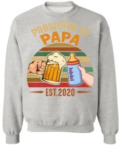 Promoted To Papa EST 2020 Vintage Sweatshirt