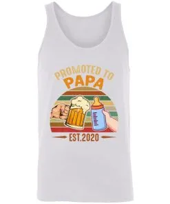 Promoted To Papa EST 2020 Vintage Unisex Tank