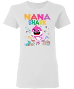 Nana Of The Baby Shark Birthday Nana Shark Women's T-Shirt