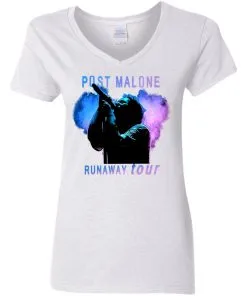 Post Malone Runaway Tour Women's V-Neck T-Shirt