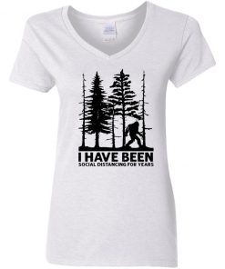 Private: I’ve Been Social Distancing for Years Women’s V-Neck T-Shirt