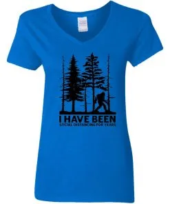 I’ve Been Social Distancing for Years Women’s V-Neck T-Shirt