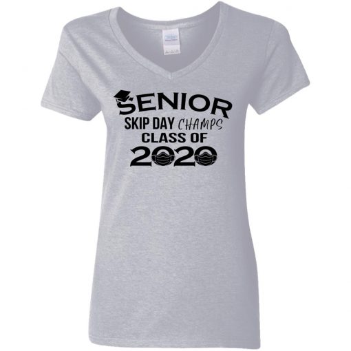 Private: Senior Skip Day Champs Class of 2020 Women’s V-Neck T-Shirt