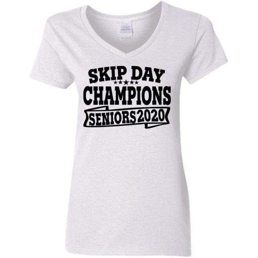 Private: Skip Day Champions 2020 Women’s V-Neck T-Shirt