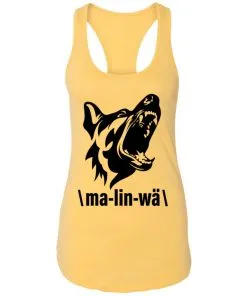 Ma-lin-wa Belgian Malinois Racerback Tank