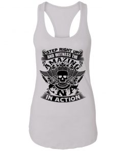 Private: Step Right Up and Witness The Amazing Electrician in Action Racerback Tank
