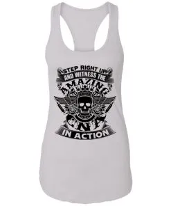 Step Right Up and Witness The Amazing Electrician in Action Racerback Tank