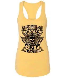 Step Right Up and Witness The Amazing Electrician in Action Racerback Tank