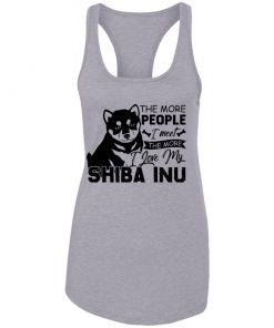 Private: The More People I Meet The More I Love My Shiba Inu Racerback Tank
