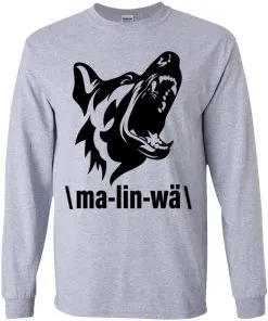 Ma-lin-wa Belgian Malinois Youth LS T-Shirt