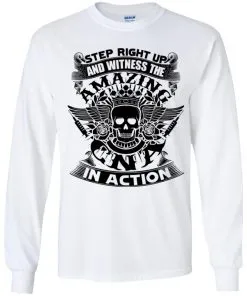 Step Right Up and Witness The Amazing Electrician in Action Youth LS T-Shirt
