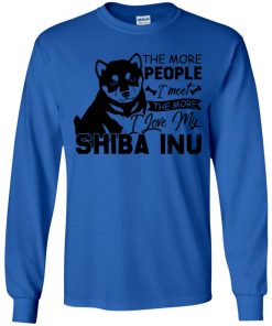 Private: The More People I Meet The More I Love My Shiba Inu Youth LS T-Shirt