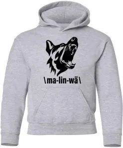 Ma-lin-wa Belgian Malinois Youth Hoodie