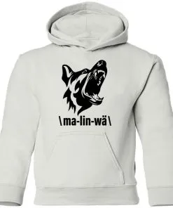 Ma-lin-wa Belgian Malinois Youth Hoodie