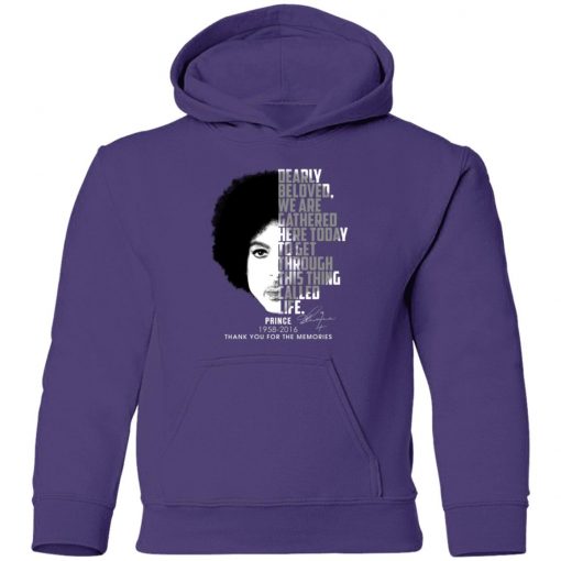 Private: Prince 1958-2016 Thank You For The Memories Youth Hoodie