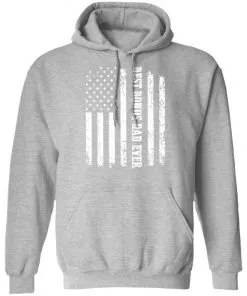 Best Bonus Dad Ever American Flag Hoodie