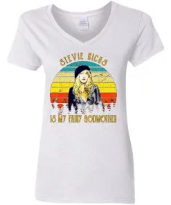 Stevie Nicks is my Fairy Godmother Women’s V-Neck T-Shirt