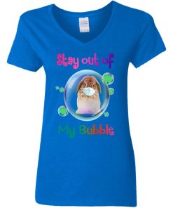 Private: Stay Out of My Bubble Women’s V-Neck T-Shirt