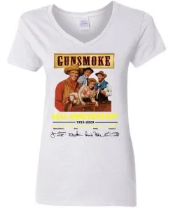 Gunsmoke 65th Anniversary Women’s V-Neck T-Shirt