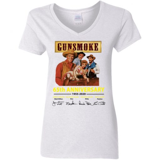 Private: Gunsmoke 65th Anniversary Women’s V-Neck T-Shirt