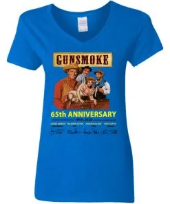 Gunsmoke 65th Anniversary Women’s V-Neck T-Shirt
