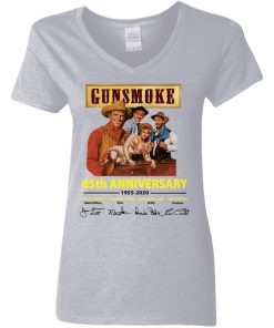 Private: Gunsmoke 65th Anniversary Women’s V-Neck T-Shirt