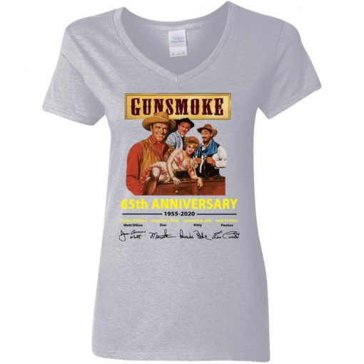 Private: Gunsmoke 65th Anniversary Women’s V-Neck T-Shirt