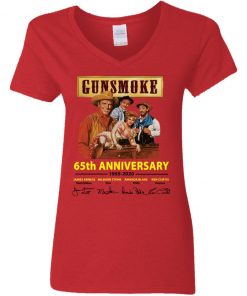 Private: Gunsmoke 65th Anniversary Women’s V-Neck T-Shirt