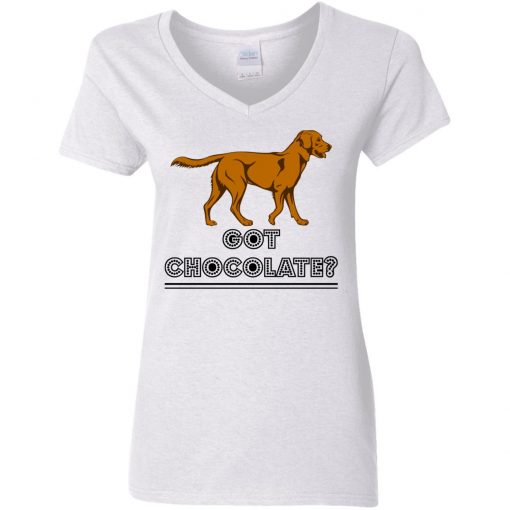 Private: Got Chocolate Women’s V-Neck T-Shirt