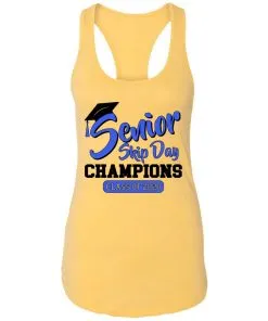 Senior Skip Day Champions Funny Racerback Tank
