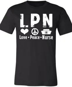 Peace Love Nurse Unisex Jersey Tee