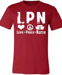 Peace Love Nurse Unisex Jersey Tee