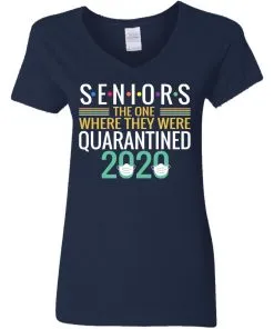 Seniors The One Where They Were Quarantined 2020 Women’s V-Neck T-Shirt
