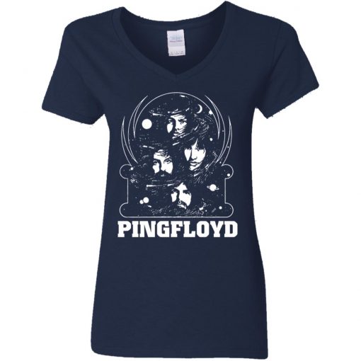 Private: PINK FLOYD Pyramid Band Women’s V-Neck T-Shirt
