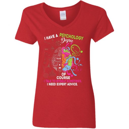 Private: I Have A Psychology Degree Women’s V-Neck T-Shirt