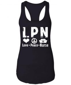 Private: Peace Love Nurse Racerback Tank
