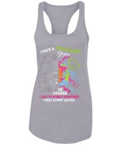 I Have A Psychology Degree Racerback Tank