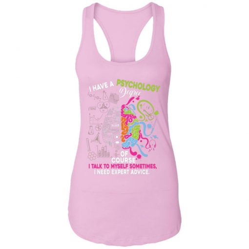 Private: I Have A Psychology Degree Racerback Tank