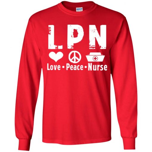 Private: Peace Love Nurse Youth LS T-Shirt