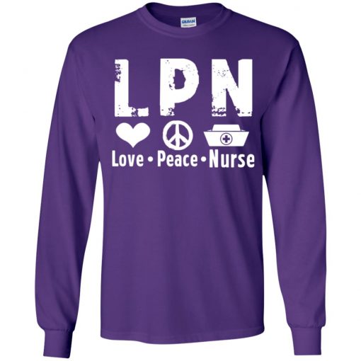 Private: Peace Love Nurse Youth LS T-Shirt