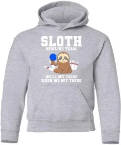 Slot Bowling Team We’ll Get There When We Get There Youth Hoodie
