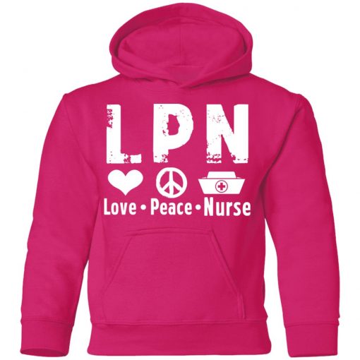 Private: Peace Love Nurse Youth Hoodie