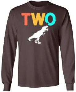 Dinosaur 2nd Birthday LS T-Shirt