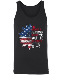 Private: I Became a mask Maker Because Your Life is Worth My time Unisex Tank