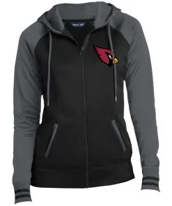 Arizona Cardinals Ladies’ Moisture Wick Full-Zip Hooded Jacket